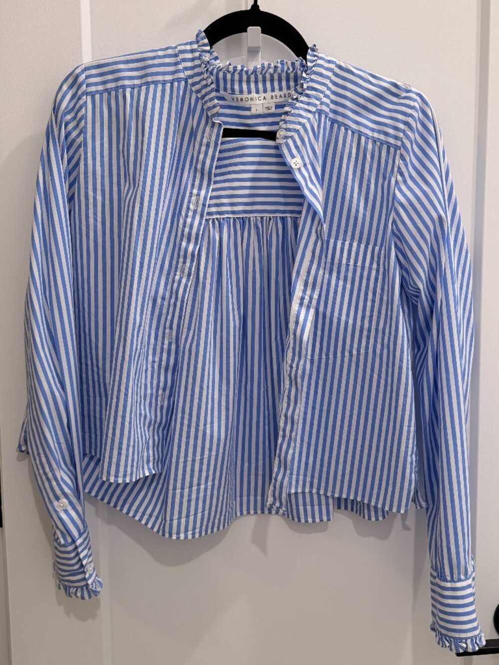 Veronica Beard Cropped Button Down